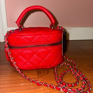 Forever 21 Red Quilted Mini Bag